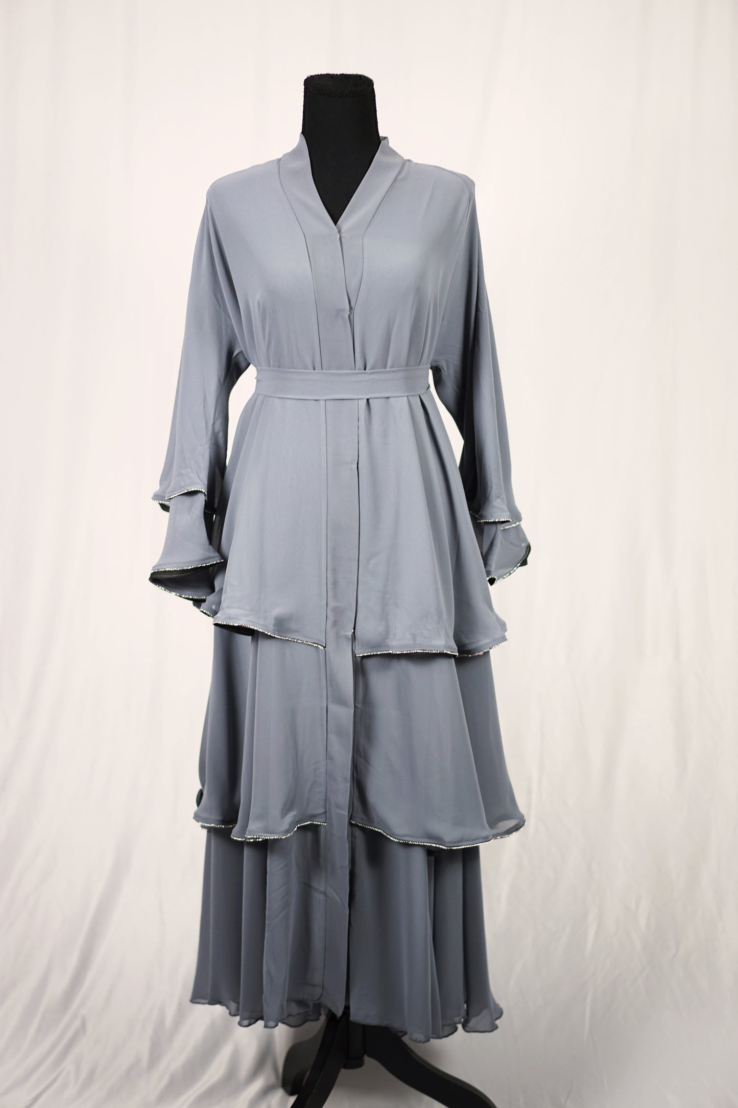 Stone Gray Layer Abaya