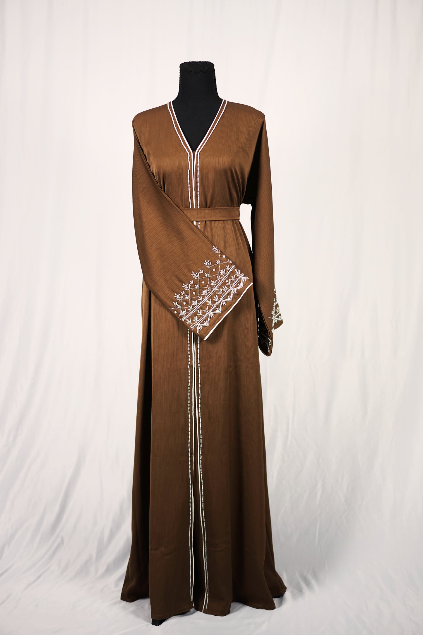 Brown Pearl Abaya