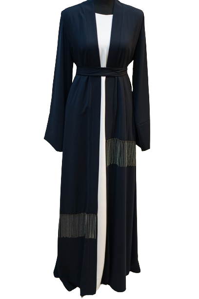 Navy tassel abaya