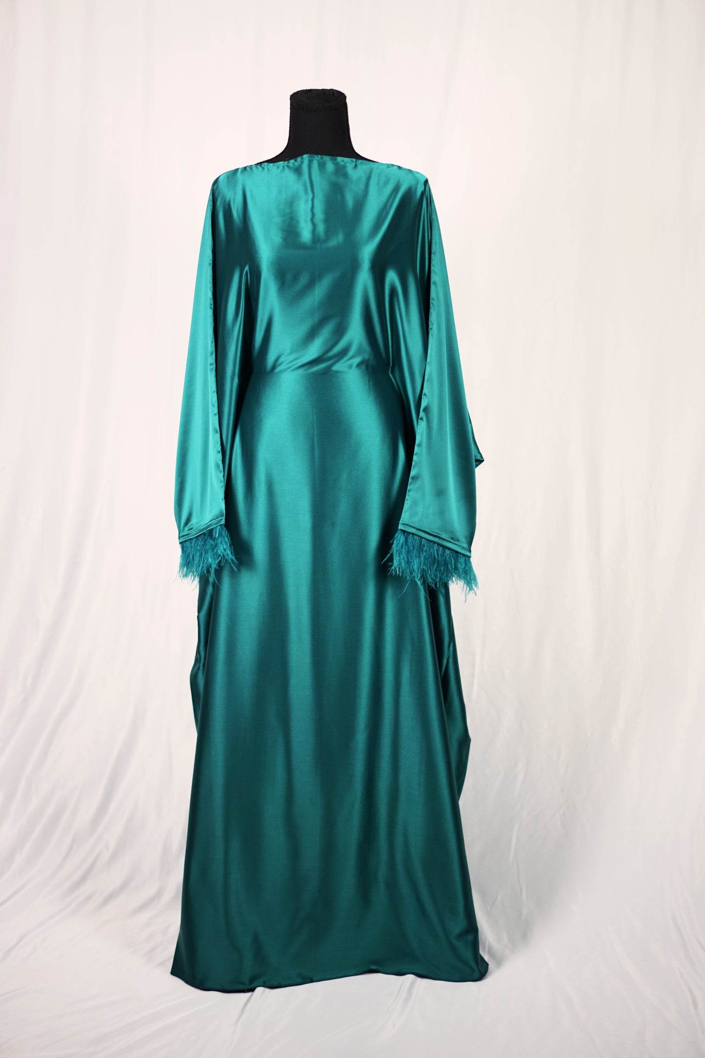 Teal Butterfly Abaya