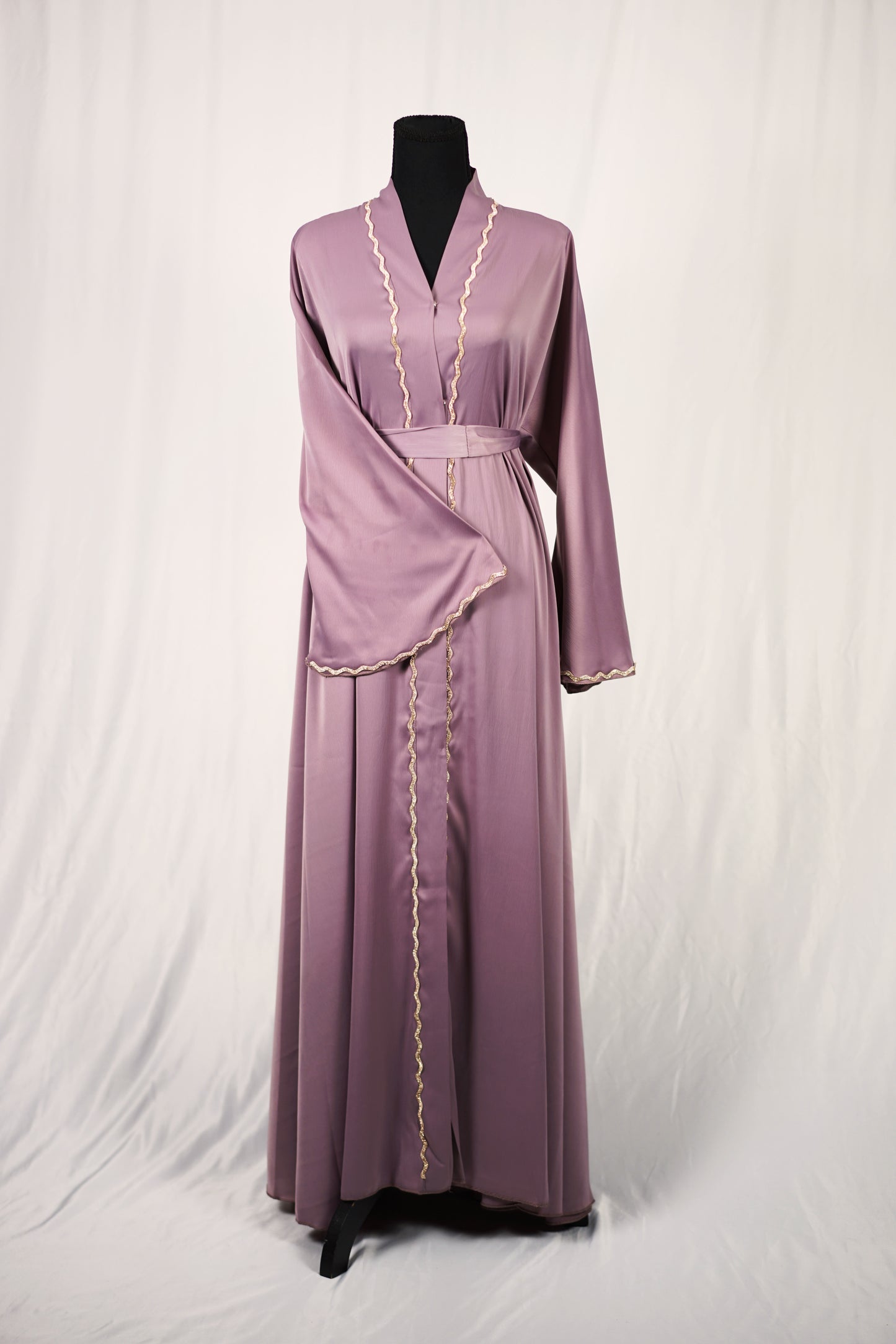 Purple Satin abaya